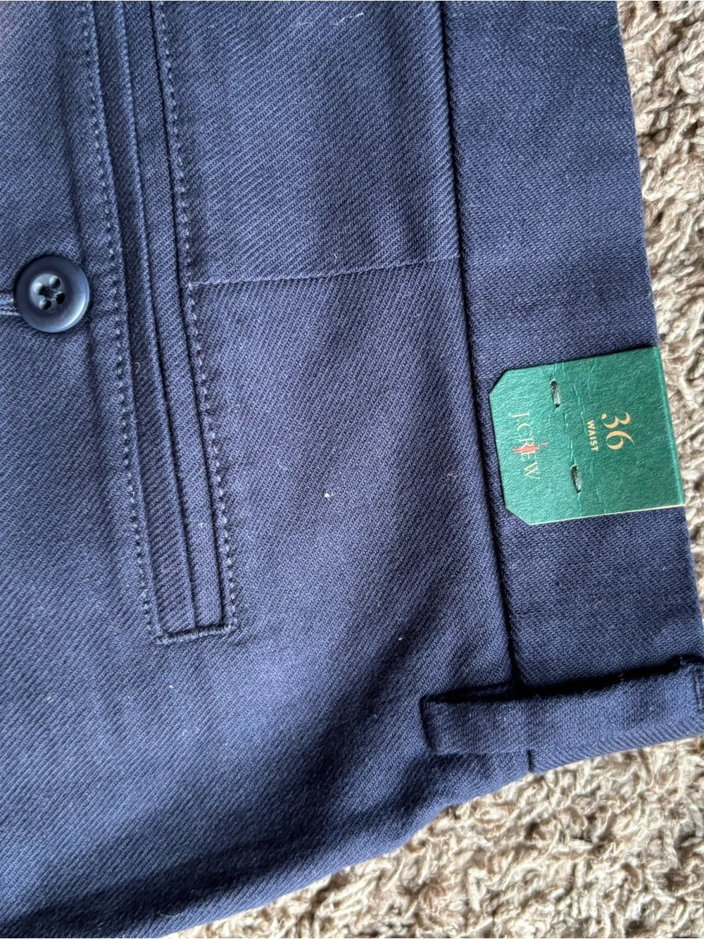J. Crew Navy Flat-Front Men's Shorts